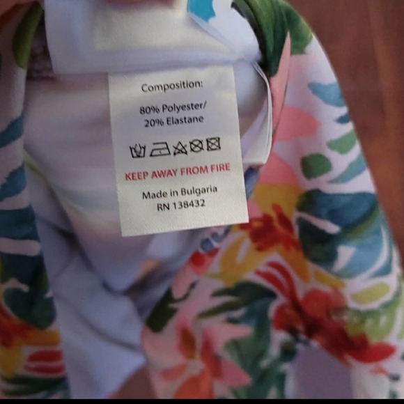 Modcloth The Linden One Piece Swimsuit Floral Medium - Picture 9 of 9